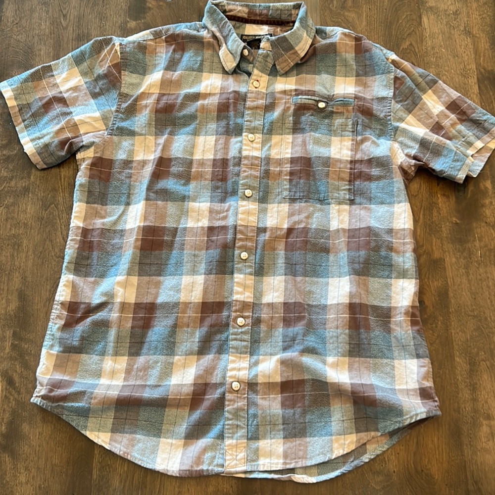 GRIZZLY MOUNTAIN men’s plaid button down